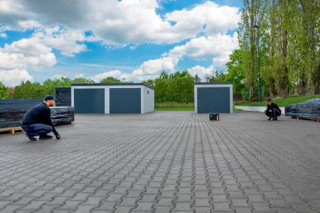 Carport Fundamente einmessen