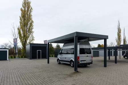 Autarkes PV Photovoltaik-Carport - Solarcarport von Baudiscount