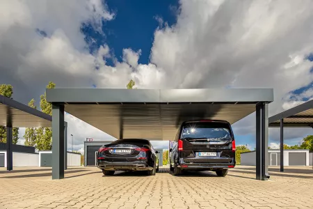 Autarkes PV Photovoltaik-Carport - Solarcarport von Baudiscount