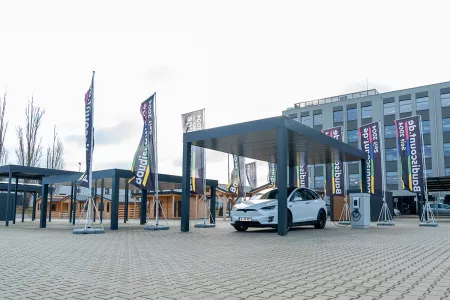 Autarkes PV Photovoltaik-Carport - Solarcarport von Baudiscount