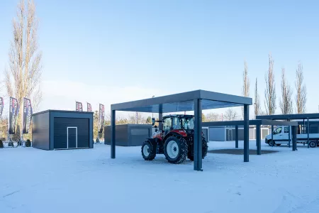 Autarkes PV Photovoltaik-Carport - Solarcarport von Baudiscount