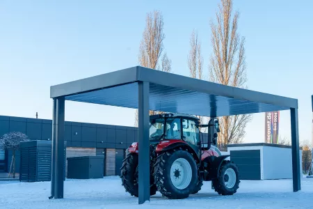 Autarkes PV Photovoltaik-Carport - Solarcarport von Baudiscount