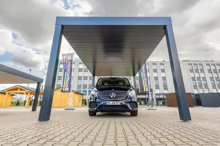 Autarkes PV Photovoltaik-Carport - Solarcarport von Baudiscount