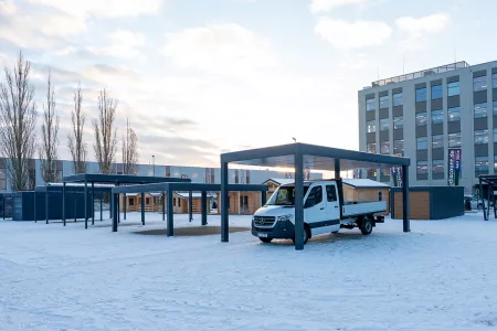 Autarkes PV Photovoltaik-Carport - Solarcarport von Baudiscount