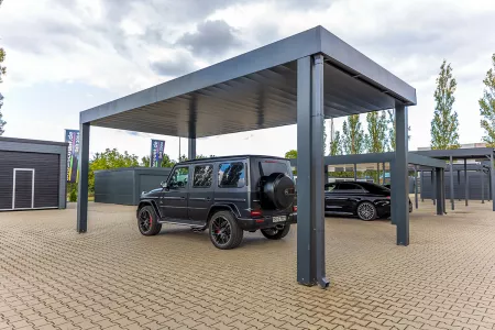 Autarkes PV Photovoltaik-Carport - Solarcarport von Baudiscount