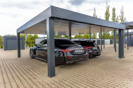 Autarkes PV Photovoltaik-Carport - Solarcarport von Baudiscount