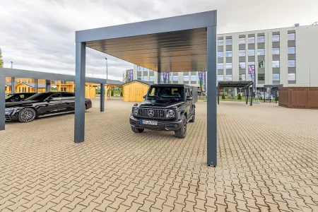 Autarkes PV Photovoltaik-Carport - Solarcarport von Baudiscount