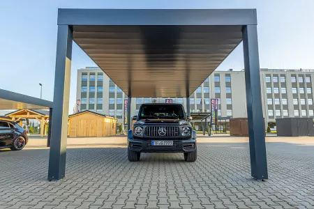 Autarkes PV Photovoltaik-Carport - Solarcarport von Baudiscount