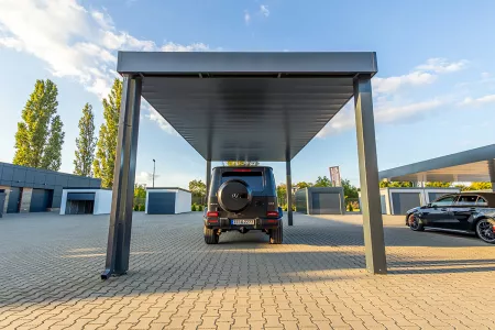 Autarkes PV Photovoltaik-Carport - Solarcarport von Baudiscount