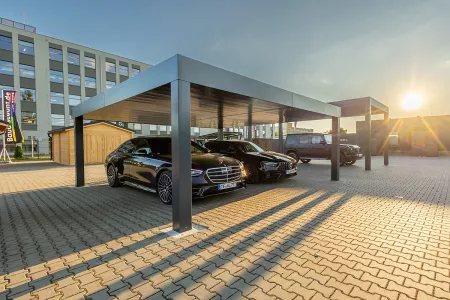 Autarkes PV Photovoltaik-Carport - Solarcarport von Baudiscount