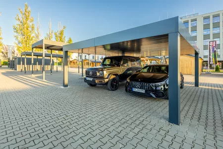 Autarkes PV Photovoltaik-Carport - Solarcarport von Baudiscount