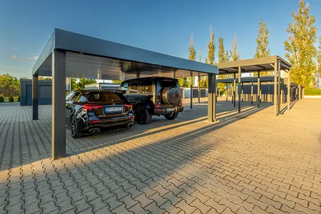 Autarkes PV Photovoltaik-Carport - Solarcarport von Baudiscount