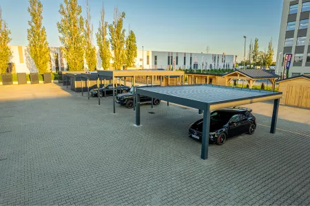 Autarkes PV Photovoltaik-Carport - Solarcarport von Baudiscount