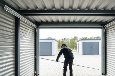 Carport Garagentor - Sektionaltor montieren