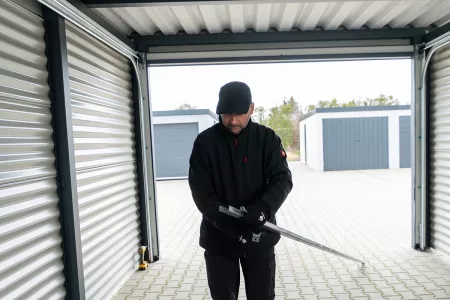 Carport Garagentor - Sektionaltor montieren