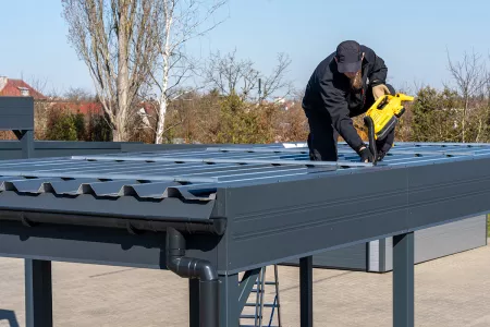 Photovoltaikanlage auf Carport montieren - Solarcarport bauen