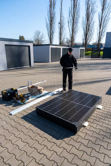 Photovoltaikanlage auf Carport montieren - Solarcarport bauen