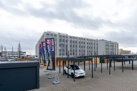 Autarkes PV Photovoltaik-Carport - Solarcarport von Baudiscount