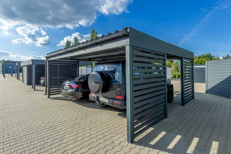 Autarkes PV Photovoltaik-Carport - Solarcarport von Baudiscount