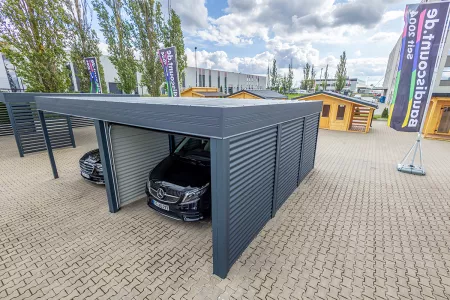 Autarkes PV Photovoltaik-Carport - Solarcarport von Baudiscount