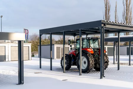 Autarkes PV Photovoltaik-Carport - Solarcarport von Baudiscount