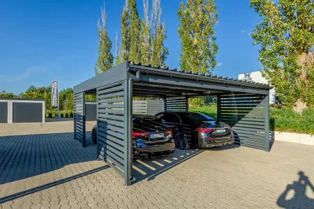 Autarkes PV Photovoltaik-Carport - Solarcarport von Baudiscount