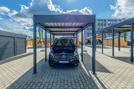 Autarkes PV Photovoltaik-Carport - Solarcarport von Baudiscount