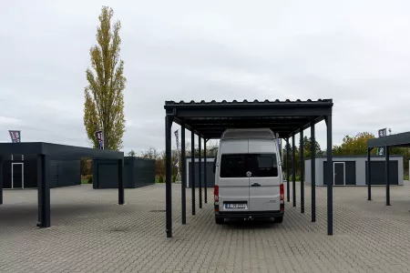 Autarkes PV Photovoltaik-Carport - Solarcarport von Baudiscount