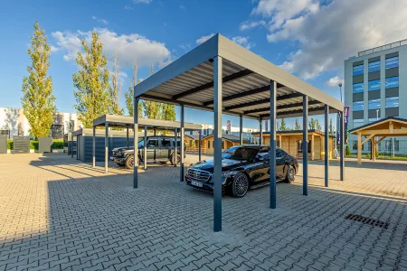 Autarkes PV Photovoltaik-Carport - Solarcarport von Baudiscount