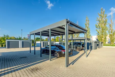 Autarkes PV Photovoltaik-Carport - Solarcarport von Baudiscount