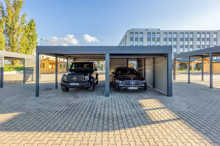 Autarkes PV Photovoltaik-Carport - Solarcarport von Baudiscount