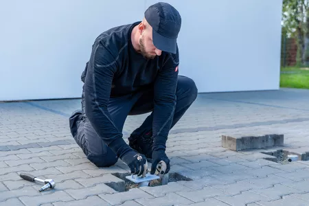 Baudiscount Carport Schraubfundamente vom Profi montieren lassen