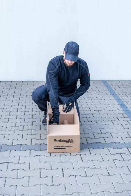 Baudiscount Carport Schraubfundamente vom Profi montieren lassen