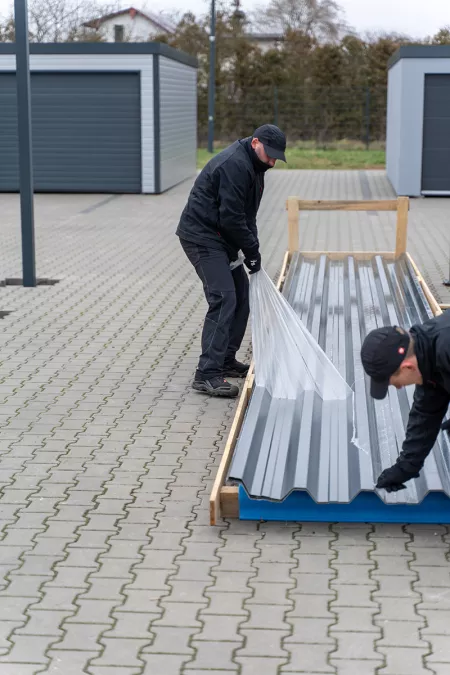 Carport Dachblech montieren