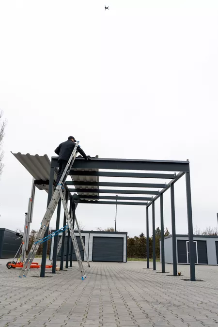 Carport Dachblech montieren