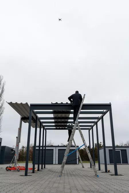 Carport Dachblech montieren