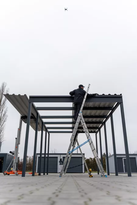 Carport Dachblech montieren