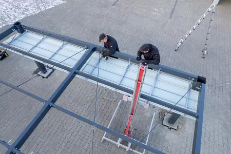 Abgehängte Decke im Carport