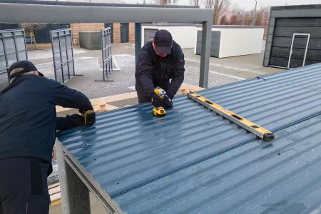 Carport Dachblech montieren