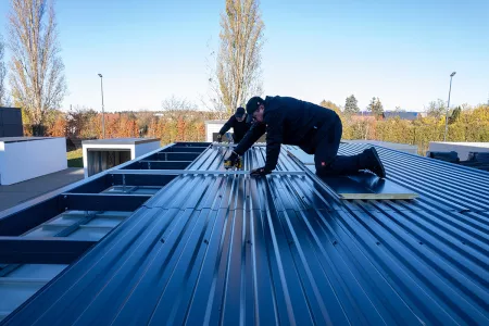 Carport Dachblech montieren