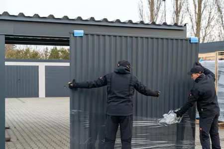 Carport Sichtschutzwände / Wandfelder montieren