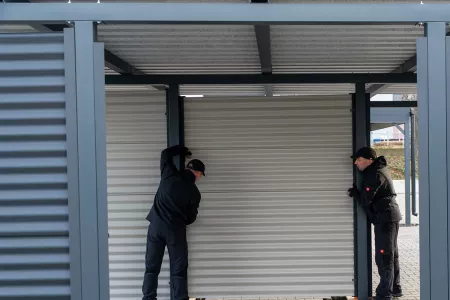 Carport Sichtschutzwände / Wandfelder montieren