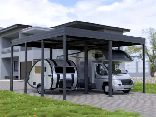 Doppelcarport für Wohnmobil