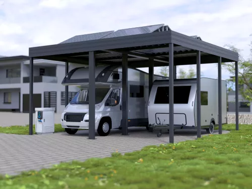 PV Carport für Wohnmobil