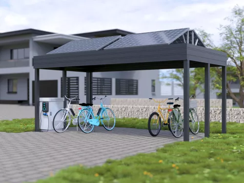 Fahrrad PV Carport