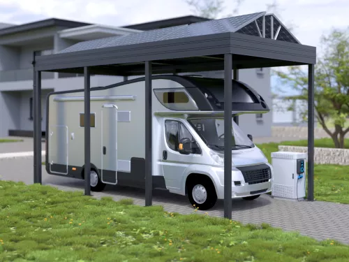 PV Carport für Wohnmobil