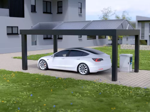 Premium Design Einzelcarport - STARK PV