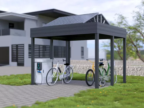 Fahrrad PV Carport